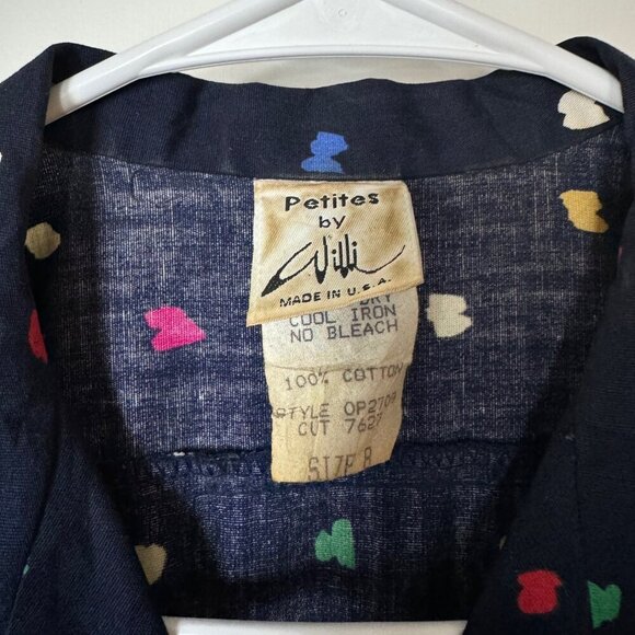 Vintage Blue Cotton Sundress sz Small - Picture 4 of 5